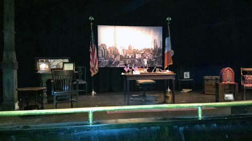 Michelle-Marie Heinemann - The set of "The Little Flower"