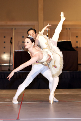 Edgar Anido as the Nutcracker Prince and christine dooling as clara