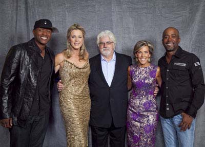 Javier Colon, Deborah Norville, Michael McDonald, Kathy Giusti and Darius Rucker.  Photo by:  Elaine Ubina