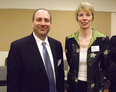 David Cowen, President & CEO, Museum of American Finance, Jeanne Baker Driscoll, Director of Development,Museum of American Finance.