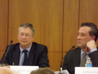 Martyn Evans, Chief Executive, Carnegie UK Trust, Anthony Marx, President, New York Public Library.