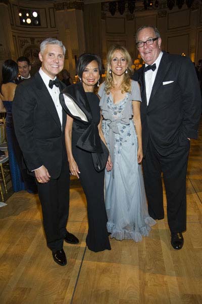 The honorees: OSL Board Member David Monn, OSL Board Member Josie Cruz Natori, OSL Board Member Georgia Frasch, Ronald Frasch of Saks Fifth Avenue. Photo by: Lioudmila Koudinova