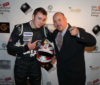 Professional Indy Race Car Driver Luca Forgeois 2011 USF2000 NATIONAL CHAMPION & Barry Brown of Barry Brown Studios