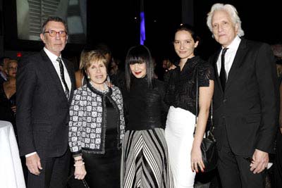 Marc Glimcher, honoree Milly Glimcher, Performa director Roselee Goldberg, and event co-chair Cindy Sherman at Performa�s Rel�che � The Party held at NYC�s Stage 37 on November 29, 2012.