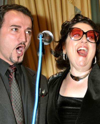 Tenor Luciana Lamanorca who sang the Italian National Anthem, &&nbsp;Opera Singer Cristina Fontinelli who sang the American National Anthem