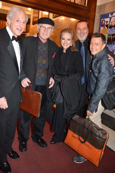 &nbsp;John Gabriel, Charles Grodin, Stacy Sullivan, Jon Weber and Jeffrey Harnar.  Photo by:  Rose Billings/Blacktiemagazine.com