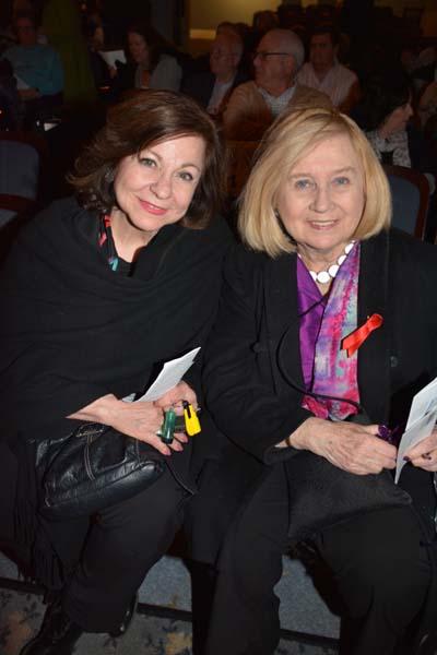 &nbsp;Linda Amiel Burns and Pat Addiss.  Photo by:  Rose Billings/Blacktiemagazine.com