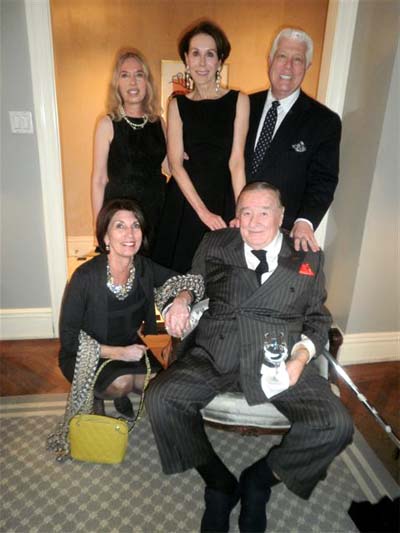 Lauren Lawrence, Carolyne Roehm, Dennis Basso, Pamela Fiori, & Sirio Maccioni.  Photo by:  Gregory Speck