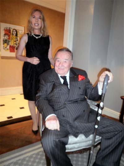 Lauren Lawrence and Sirio Maccioni.  Photo by:  gregory Speck