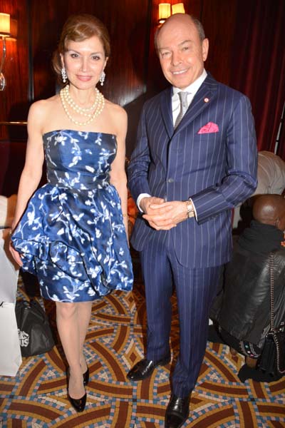 Jean Shafiroff  and Richard Ortoli.  Photo by:  Rose Billings/Blacktiemagazine.com