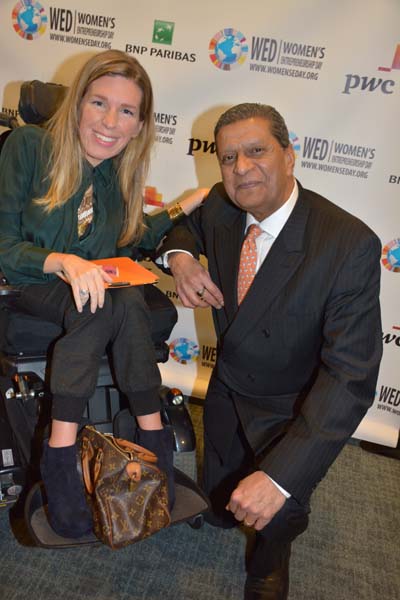 Danielle Sheypuk, Ph.D and Amir Dossal, Chairman Global Partnerships Forum. Photo by: Rose Billings/Blacktiemagazine.com