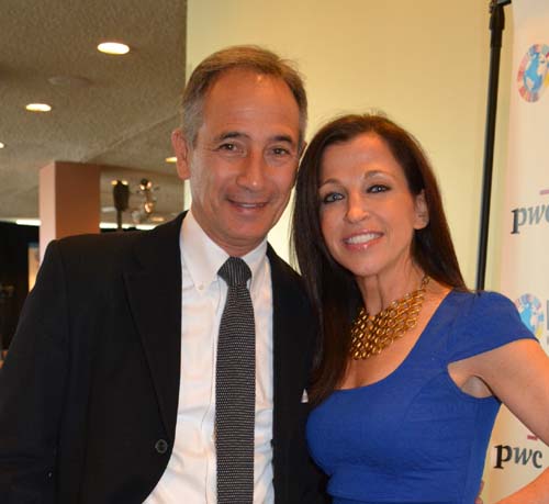 Tom Nazario, Founder, Author, International Lawyer and Wendy Diamond, Founder and CEO, Women's Entrepreneurship Day; Founder,CEO, and CPO, Animal Fair. Photo by: Rose Billings/Blacktiemagazine.com