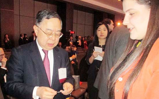 Ronnie C. Chan, Chairman Hang Lung Properties, Committee of 100, Luciana Pricop, Executive Assistant to CEO & Administrative Director, Global Sustainability Foundation