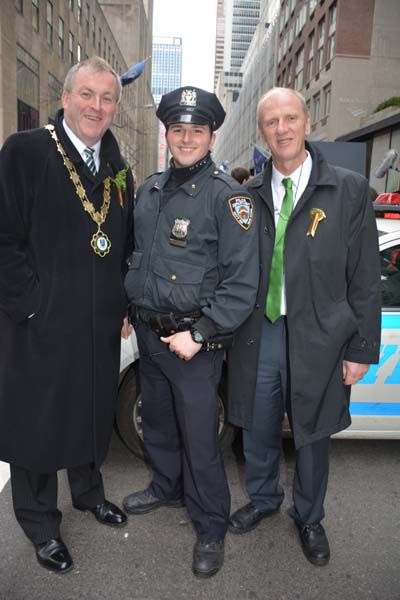 John Cumming Mayor Roscommon and NYPD Joe Bozzo.  Photo by:  Rose Billlings/Blacktiemagazine.com