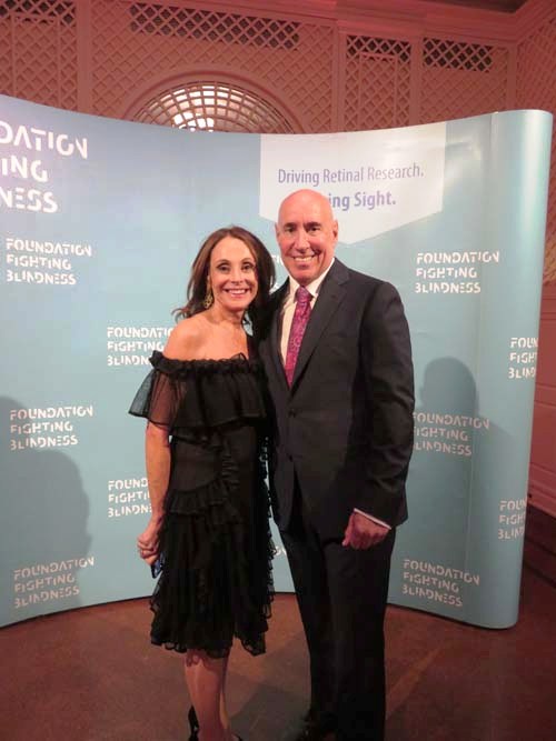 Evan Mittman, Board Member and Dinner-Co-Chair, Foundation Fighting Blindness and Debra Mittman. Photo by: Joyce Brooks/Blacktiemaagzine.com