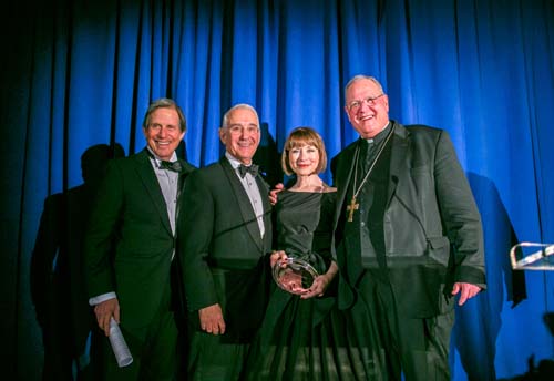 Peter T. Grauer, Sam Di Piazza, Melody Di Piazza,  His Eminence, Timothy Michael Cardinal Dolan Photo by: Elkin Cardona