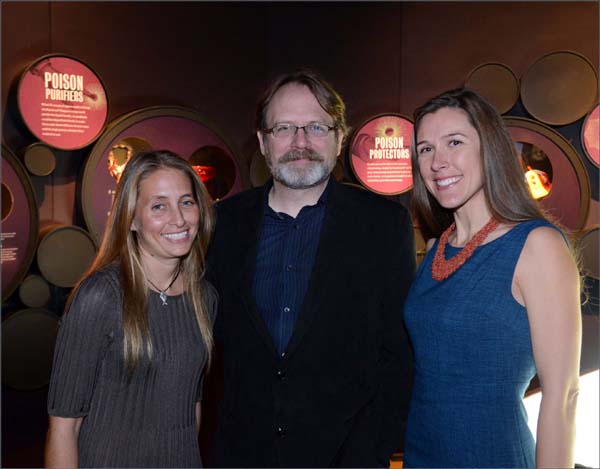 Co-chair Gaelin Rosenwaks, Museum curator Mark Siddall, and Nicole&nbsp;Mihnovets �AMNH/R. Mickens