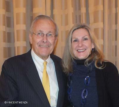 &nbsp;Donald Rumsfeld & Carol Acunto Photo by:  Vincent Menza
