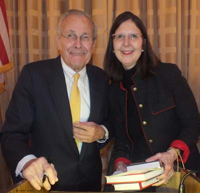 Donald Rumsfeld and Jane Sullivan Hemenway Photo by:  Vincent Menza