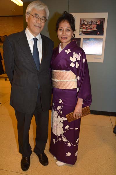 Ambassador Sumio Kusaka, Consul of Japan and his lovely wife Ikuko. photo by:  rose billings/blacktiemagazine.com