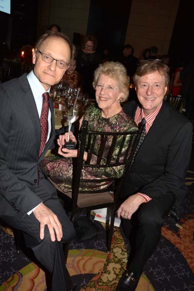 David Hyde Pierce Presenter, Joan Vail Thorne and Brian Hargrove&nbsp;.  photo by:  rose billings/blacktiemagazine.com