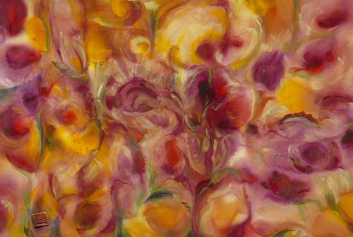 Hand Embellished Print by by Diane Vaugh 