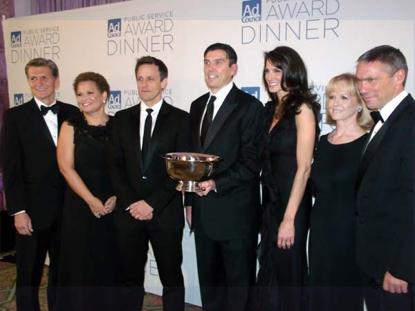 Marc Pritchard, Procter & Gamble Global Brand Building Officer and former Ad Council Board Chair;&nbsp;Debra&nbsp;L.&nbsp;Lee, CEO and Chairman, BET and Ad Council Board Chair; Seth Meyers, NBC Saturday Night Live;&nbsp; Tim Armstrong, CEO and Chairman AOL, Inc.&nbsp;and Ad Council Annual Public Service Award Honoree, Nancy Armstrong;&nbsp;Ad Council President and CEO Peggy Conlon;&nbsp;Andrew&nbsp;Robertson,&nbsp;BBDO Worldwide Chairman and CEO.  Photo by: Marc Pritchard, Procter & Gamble Global Brand Building Officer and former Ad Council Board Chair;&nbsp;Debra&nbsp;L.&nbsp;Lee, CEO and Chairman, BET and Ad Council Board Chair; Seth Meyers, NBC Saturday Night Live;&nbsp; Tim Armstrong, CEO and Chairman AOL, Inc.&nbsp;and Ad Council Annual Public Service Award Honoree, Nancy Armstrong;&nbsp;Ad Council President and CEO Peggy Conlon;&nbsp;Andrew&nbsp;Robertson,&nbsp;BBDO Worldwide Chairman and CEO.  photo by:  balcktiemagazine/GMK