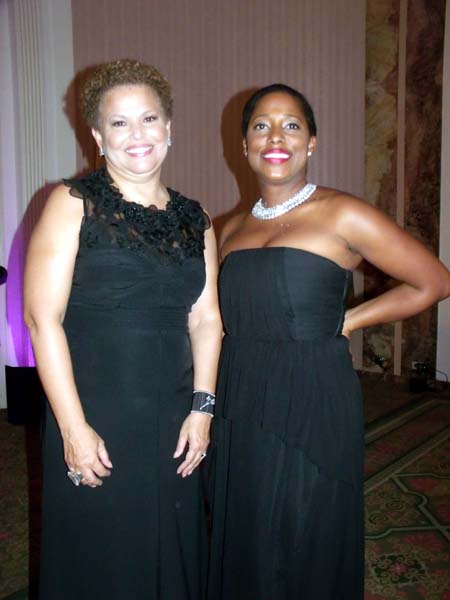 Debra&nbsp;L.&nbsp;Lee, CEO and Chairman, BET and Ad Council Board Chair, Keesha Wallace.  photo by:  balcktiemagazine/GMK
