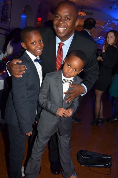 &nbsp;President and CEO Children's Aid Society Richard R. Buery,Jr., Ellis Buery, Ethan Buery.  Photo by:  Rose Billlings/Blacktiemagazine.com 
