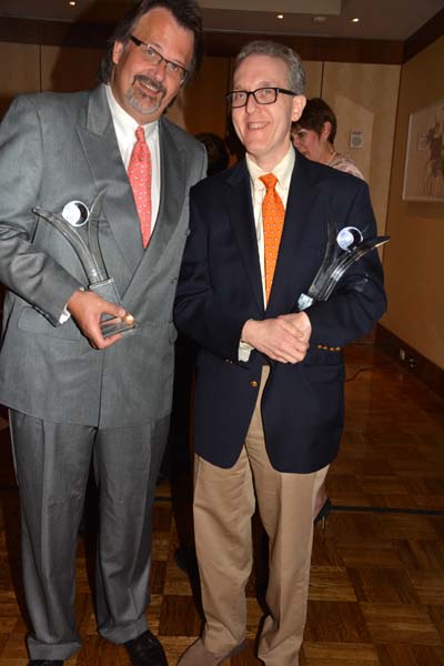 Dr. Philip Bergman and Dr. Jedd Wolchok.  photo by:  rose billings