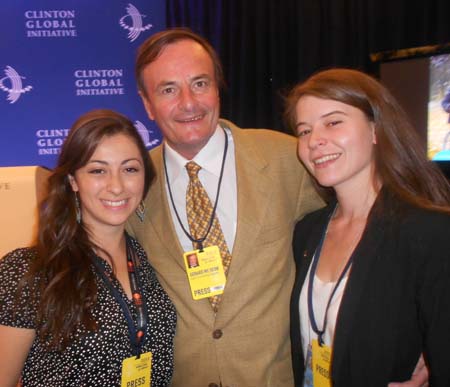 Cassandra Ruggiero, Global Vice President Public Relations, AIESEC, Gerard Mc Keon, Publisher, Black Tie International Magazine, Elinane Sussman, Partnership Manager, UNWIREDWorld