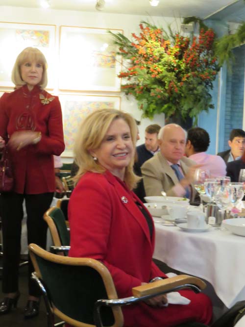 Gigi Fisdell, Rep. Carolyn Maloney and Ernest Schnatolla.  Photo by:  Joyce Brooks/Blacktiemagazine.com