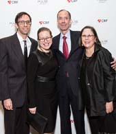 Dr. Allan Schwartz, Chief of Cardiology at NewYork-Presbyterian, and wife, Barbara Schwartz and children Ben Schwartz and Meredith Schwartz