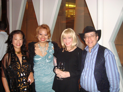 Miss Asia America Ludi de Asis Hughes, Aurora Aquino, Terry Larken, Dr. Mitchell Flaum