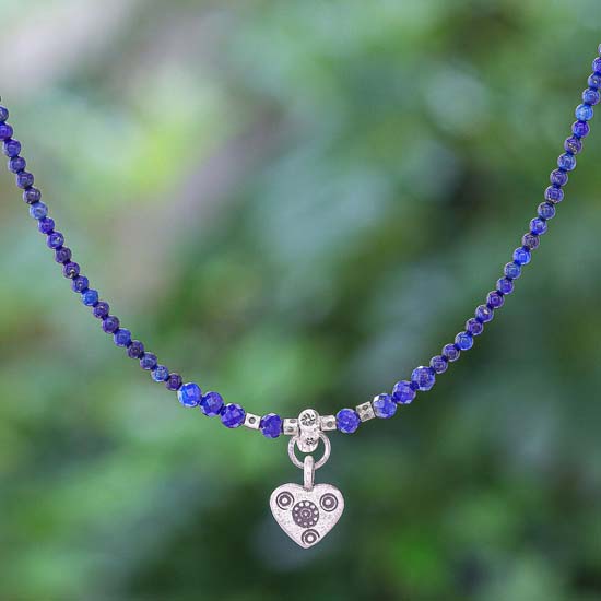 NOVICA Lonely Hearts necklace