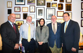 In Congressman Tim Bishops DC office; (left to right) Friends Chairman Mike Jacobs; Congressman Tim Bishop; Suffolk Economic Development Department Intergovernmental Relations Coordinator Carolyn Fahey; 