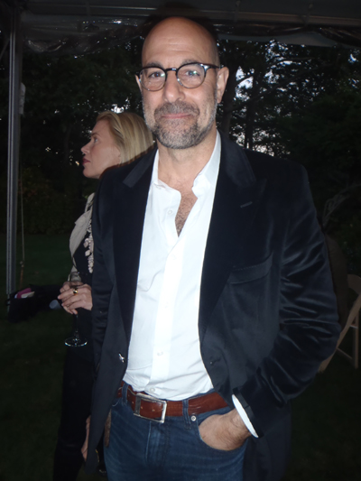 Stanley Tucci at a party at the East Hampton home of Stuart Match Suna, Chairman of the Board of Directors, of the Hamptons International Film Festival.