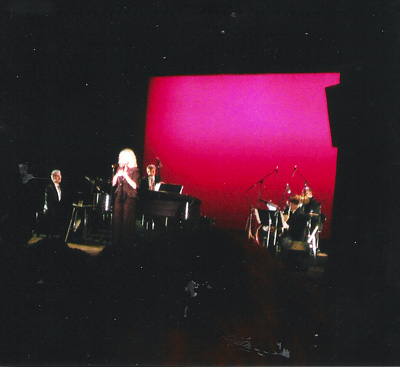 Christine with her quartet