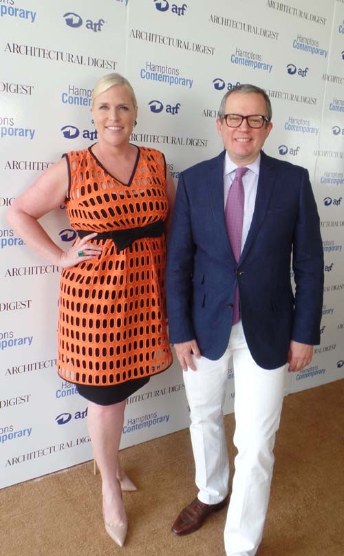 Arf Board Member Alex Papachristidis and Marjorie Gubelman.  Photo by:  Katlean de Monchy
