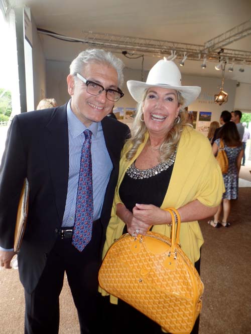 Fair Founder Rick Friedman and Cindy Lou Wakefield.  Photo by:  Katlean de Monchy