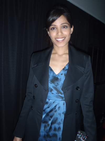 Freida Pinto, star of the movie, "Miral," by Julian Schnabel.