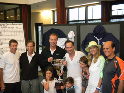 Jimmy Areas, Dick Merkin, Rick Leach, Rodney Propp & kids, Bonnie Pfeifer Evans & Mike Milken ( Founder PCF)