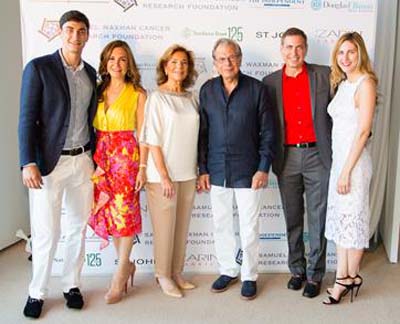 Bradley Fisher, Maria Fishel, Marion Waxman, Dr. Samuel Waxman, Kenneth Fishel and Melissa Fishel