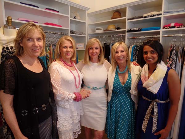 Rose Dios, Francine LeFrak, Katlean de Monchy, Regina Kravitz, Neetu Sidhu.  Pghoto by:  katlean de Monchy