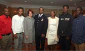 Sarell Ahart, Patrick Weller, Gabrielle L. Kurlander, President and CEO, ASP; Chief Philip Banks, Community Affairs, NYPD; Lenora Fulani, Ph.D., Co-founder, ASP, and Director, Operation Conversation Cops and Kids; Cheyenne Davis, and Melquan Gass