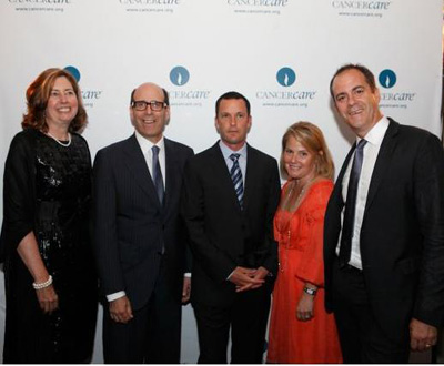 CancerCare CEO Helen H. Miller, Showtime Chairman and CEO Matthew C. Blank, United Talent Agency Partner Jay Sures, The Big C Executive Producer and Honoree Jenny Bicks, Showtime Network President of Entertainment David Nevins