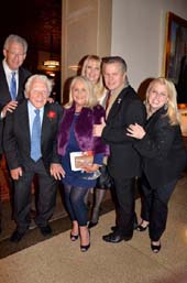 Barry Klarberg, Joe Sirola and guest, Sara Herbert-Galloway, Tomaczek Bednarek, Master of Ceremonies Rita Cosby. Photo by: Rose Billings