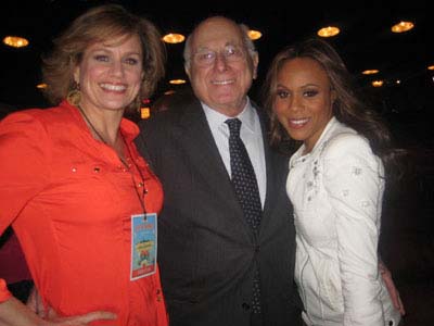04-24-13 (L-R) Cady Huffman. Paul Libin. Deborah Cox were judges at the 27th Easter Bonnet Competition at the Minskoff Theatre. 200 West 45th St Tuesday afternoon 04-23-13