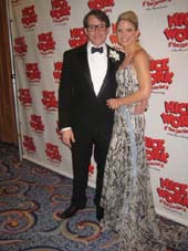04-25-12 Cast members Matthew Broderick and Kelli O'Hara at the opening night party of "Nice Work If You Can Get It" at the Marriott Narquis Hotel. 1535 Broadway