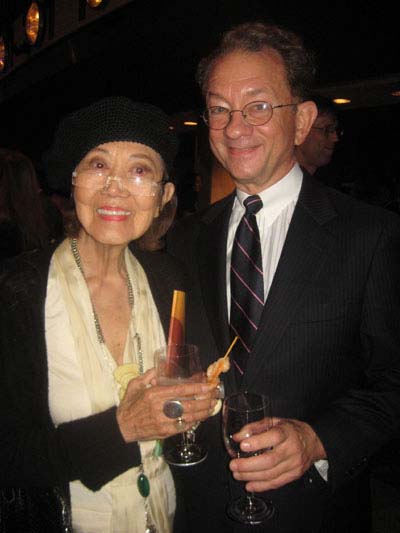 08-24-11 Willa Kim and William Ivey Long at the opening night party for "Hero: The Musical" on the promenade of the David H. Koch Theater at Lincoln Center. Thursday night 08-23-11